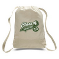 Natural 12 Oz. Canvas Cinch Backpack - 1 Color (14"x18"x2")